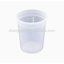 Paquete combinado de Deli Containers, recipientes de almacenamiento de alimentos a prueba de fugas con tapas, libre de BPA Clear Takeout apto para microondas, 8oz, 16oz, 32oz.